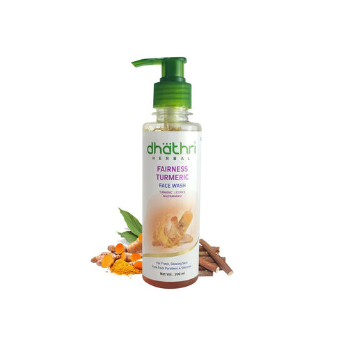 Dhathri Ayurveda Herbal Fairness Turmeric Face Wash